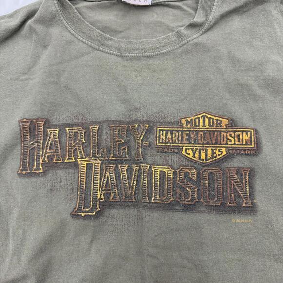 Harley-Davidson 2XL Peterson's Key West Florida Graphic T-Shirt Green - Picture 1 of 9